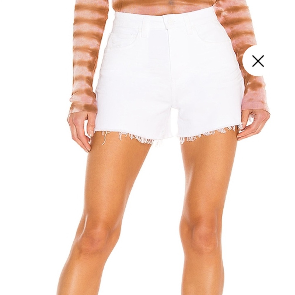 PAIGE DANI white jean shirt